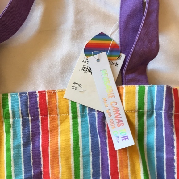 Reuseable Canvas Tote-  NWT - Picture 3 of 6